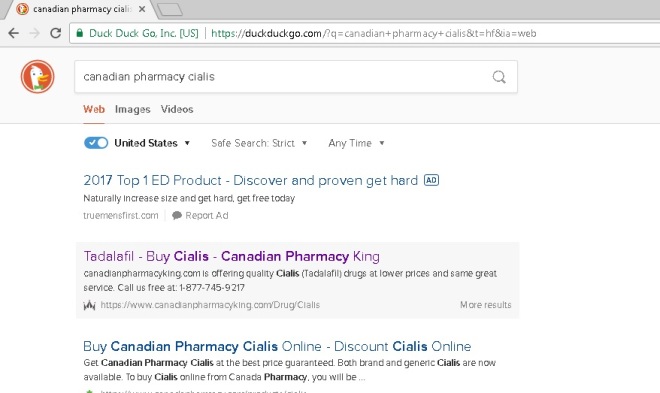 Safely Order Cialis Using Private Search Engine DuckDuckGo Photo Credit: by @CANPharmacyKing