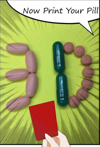 First 3D Printed Drug Photo by Tiffany